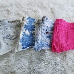 Festival jean shorts bundle size 0-1